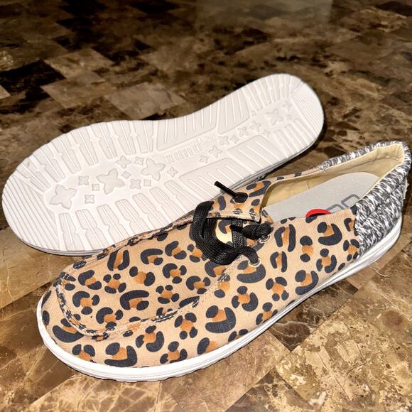 Hey Dude Women's Wendy Funk Cheetah Collage Slip On Shoes NWT - Picture 7 of 7
